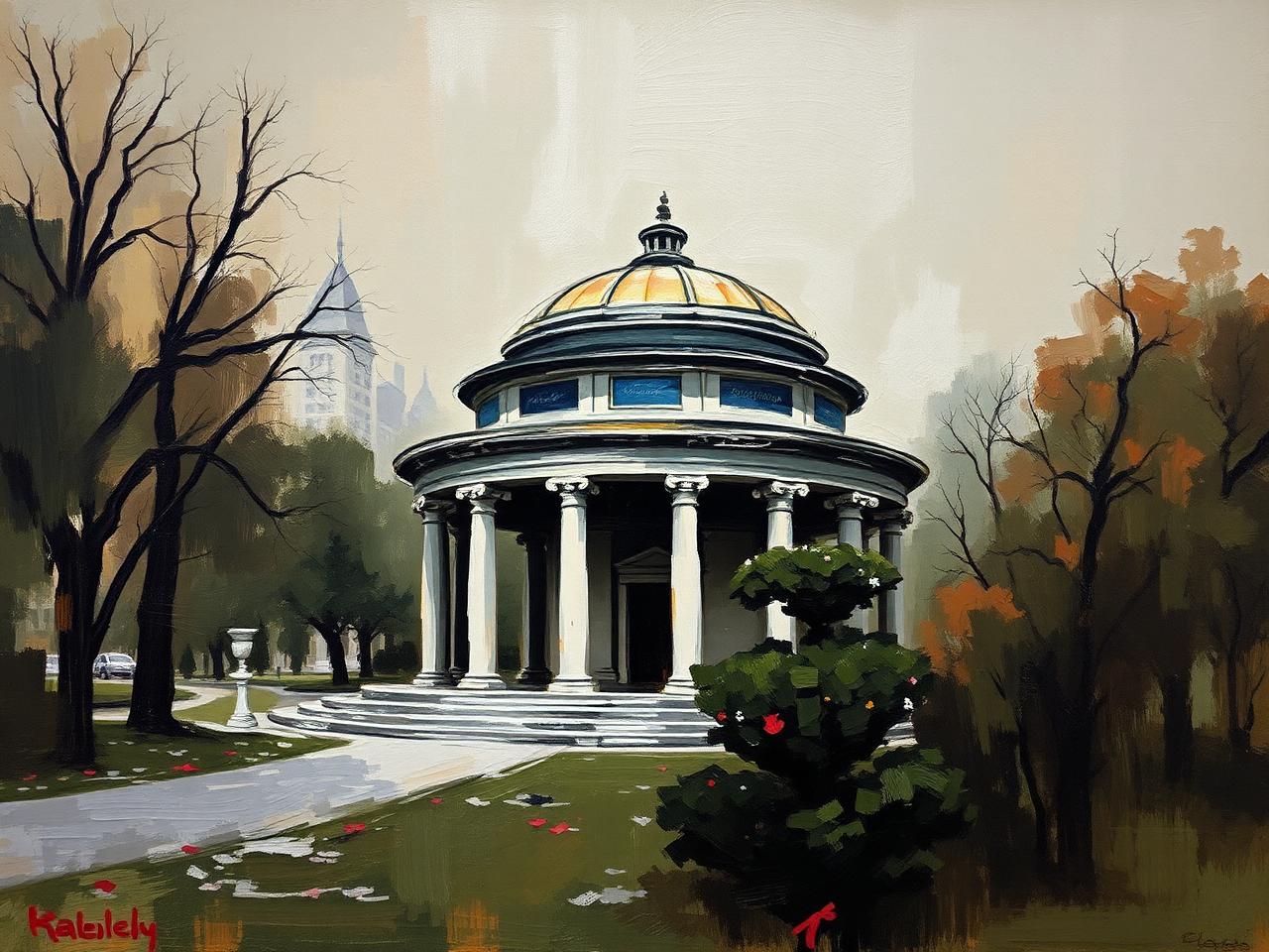 Forum Stadtpark Graz, expressionistisches Gemälde